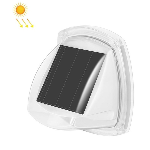 8 LED Outdoor Solar Courtyard Waterproof Wall Light(Warm Light)