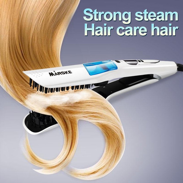 Professional Steam Hair Straightener Comb Brush Digital Control Ceramic Hair Iron Electric Hair Straightening Brush Styling Tool