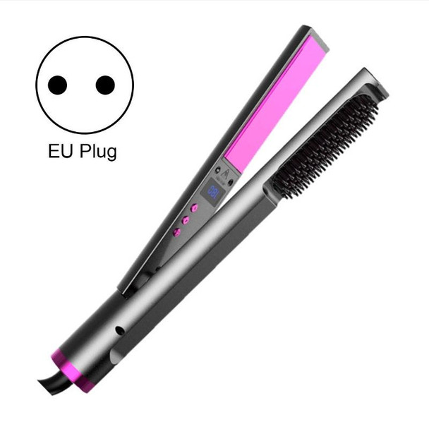 10-speed Adjustable Multifunctional Hair Straightening Curler Wet And Dry Electric Splint Straightening Comb, Power: EU Plug
