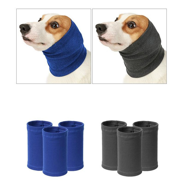 Dog Comforting Headgear Pet Scare Prevention Headscarf, Specification: S(Blue)