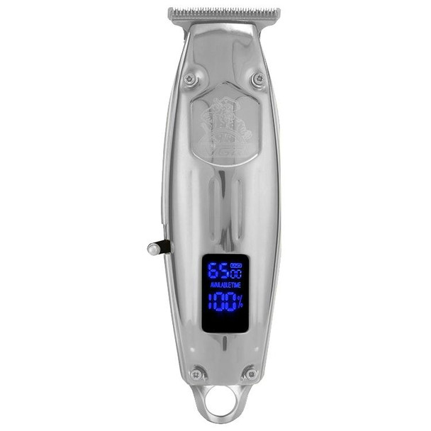 VGR V-220 5W USB Portable Metal Hair Clipper with LCD Display (Silver)