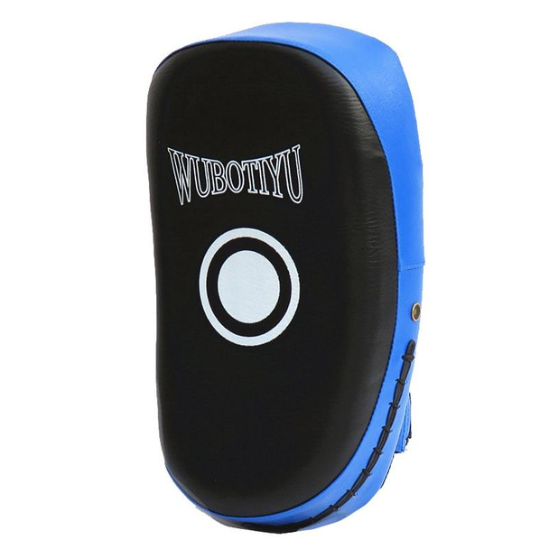 QUANSHENG TQB-04 Professional Taekwondo Foot Target Boxing Sanda PU Thickening Training Target(WB Blue Edge)