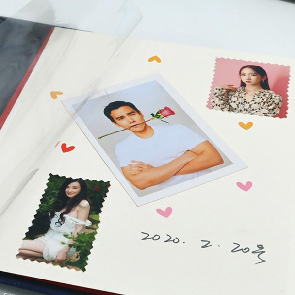 Art Retro DIY Pasted Film Photo Album Family Couple Commemorative Large-Capacity Album, Colour:16 inch Bouvier Cliff(60 White Card Inner Pages)