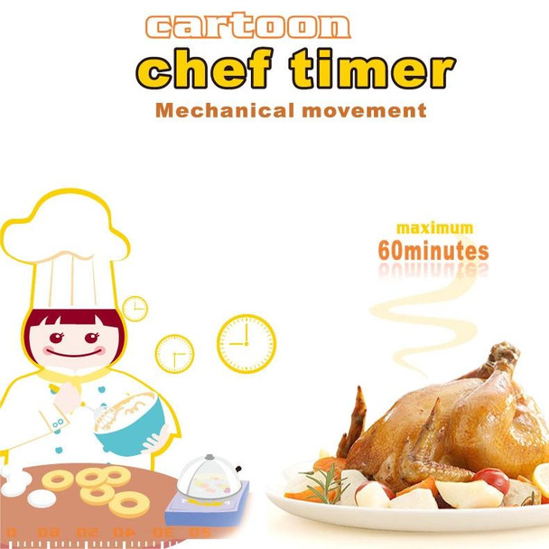 2 PCS RB189 Mini Chef Timer Kitchen Machinery Reminder Learning Time Manager, Style Random Delivery(Blue)