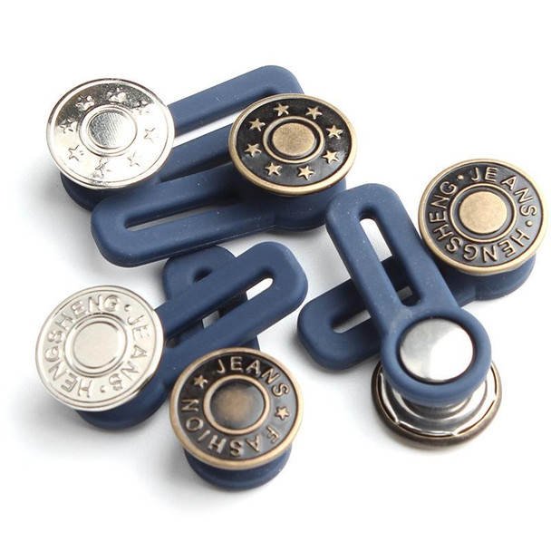 15 PCS 17mm Nail-Free Detachable Button Jeans Retractable Button Universal Extension Button(Style 3)