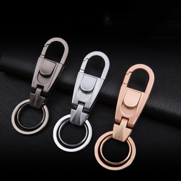 JOBON ZB-071 Men Waist Hang Keychain Simple Car Key Chain Pendant Keychain(Brown Chrome)