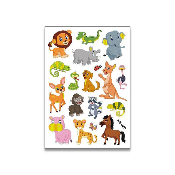 10 PCS Animal Bronzing Cartoon Tattoo Stickers Children Temporary Arm Stickers(WE-020)