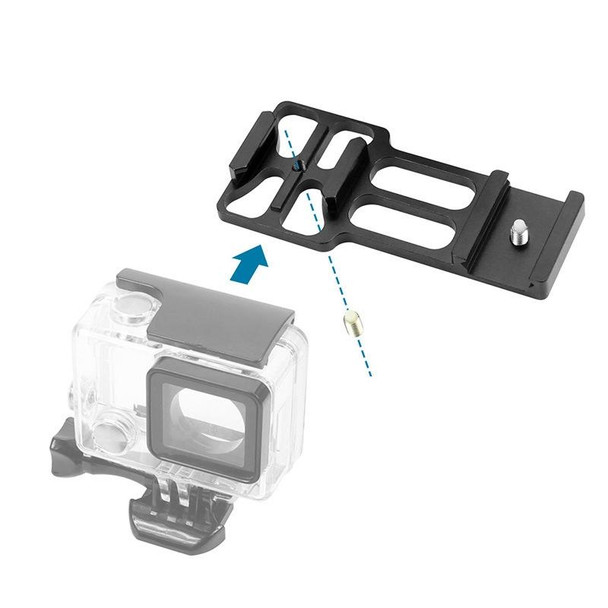 20mm Rail Side Mount - GoPro HERO10 Black / HERO9 Black / HERO8 Black /7 /6 /5 /5 Session /4 Session /4 /3+ /3 /2 /1, DJI Osmo Action, Xiaoyi And Other Action Cameras, Hunting Shot(Black)