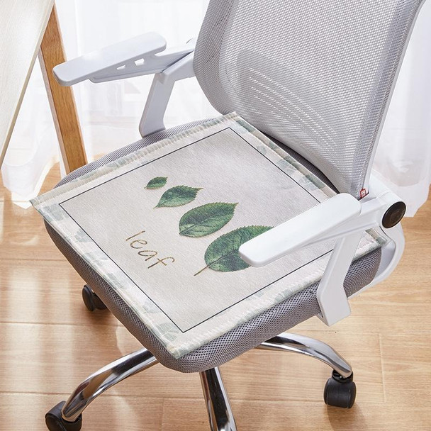 2 PCS Summer Breathable Cushion Office Seat Pad, Size: 45 x 45cm(Four Leaves)