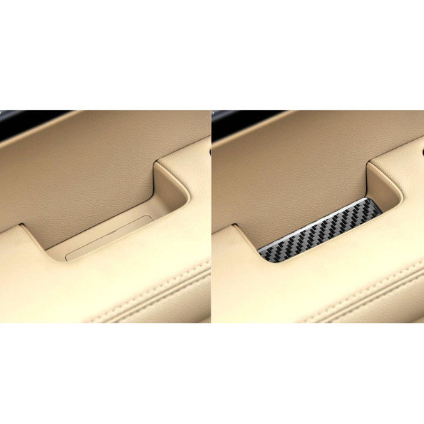4 PCS / Set Carbon Fiber Car Inner Armrest Gasket Decorative Sticker for Honda CRV 2007-2011,Left and Right Drive Universal
