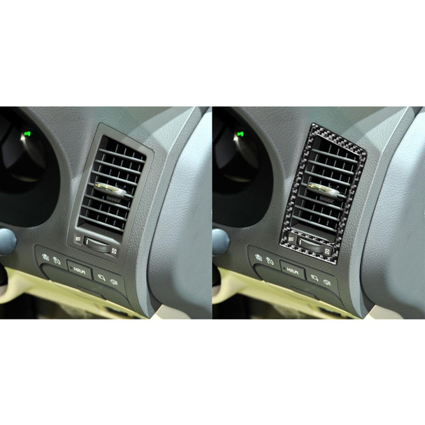 2 PCS / Set Carbon Fiber Car Left and Right Air Outlets Decorative Sticker for Lexus GS 2006-2011,Right Drive