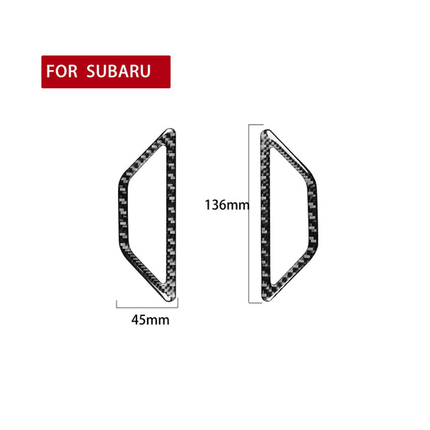 2 in 1 Car Carbon Fiber Two Sides Air Outlet Decorative Sticker for Subaru BRZ / Toyota 86 2017-2019, Left and Right Drive Universal