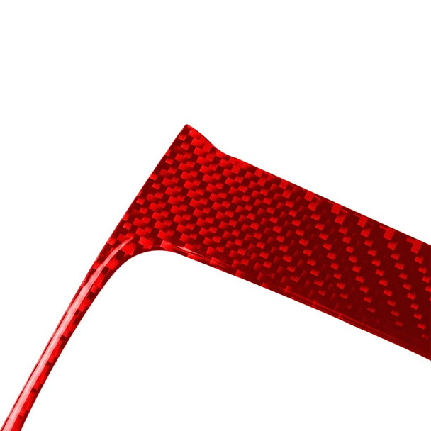 Car Carbon Fiber Gear Decorative Sticker for Honda Tenth Generation Civic 2016-2019, Left and Right Drive Universal (Red)