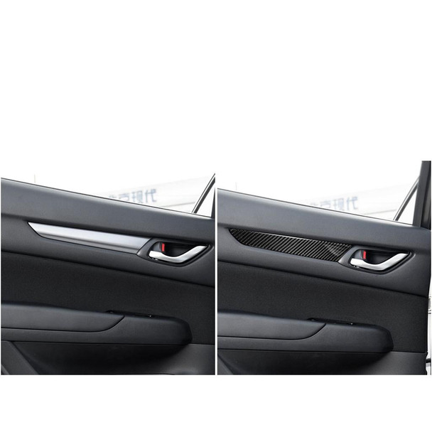 Car Carbon Fiber Door Panel Decorative Sticker for Mazda CX-5 2017-2018, Left and Right Drive Universal