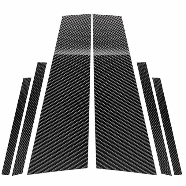 Car Carbon Fiber B Pillar Decorative Sticker for BMW 5GT F07 2012-2017, Left and Right Drive Universal