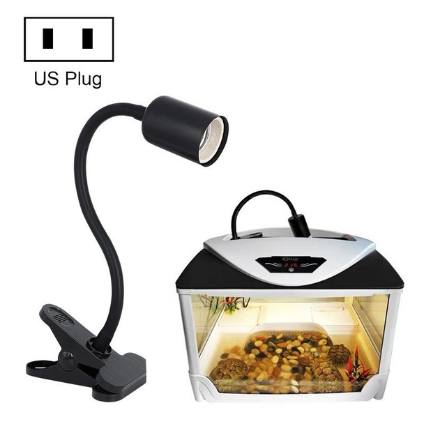 ZY-UAB Turtle Backlight UVA Heated Climbing Pet Backlight, US Plug Without Bulb(Black Elbow Long Light Stand)