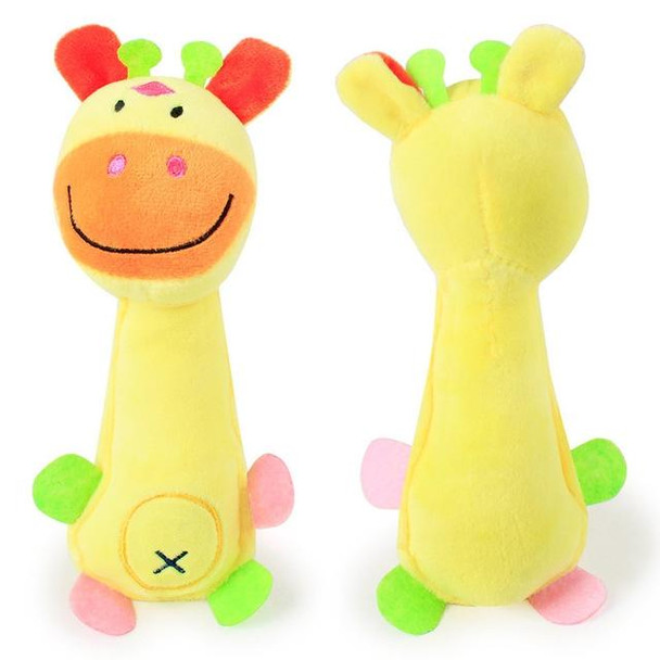 60334 Funny Animal Shape Pet Puppy Dog Toys Soft Plush Sound Squeaky Chew Toy, Size:21x7.3cm(Deer)