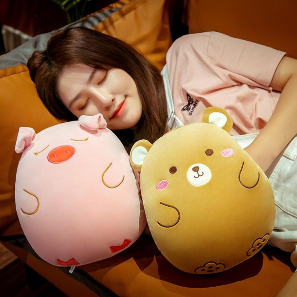 Cartoon Pillow Warm Hand Covering Animal Fruit Doll Girlfriend Gift, Height: 30cm(Yellow Duck )