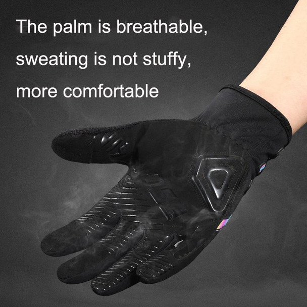 A Pair WEST BIKING Cycling Breathable Self-locking Gloves with Buckle, Size: XL(Anti-light Type)