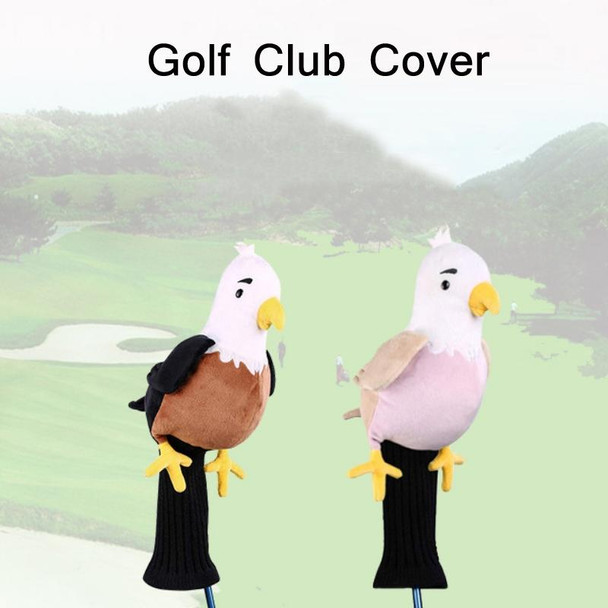 Cute Plush Animal Golf Club Knit Cover(Brown)