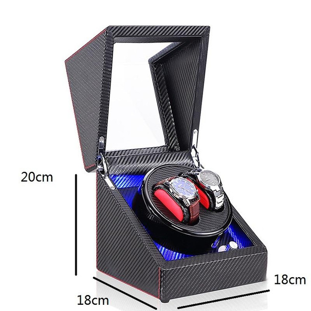 Watch Shaker Automatic Mechanical Watch Rotating Motor Winding Box, US / EU / UK Plug(Ebony )