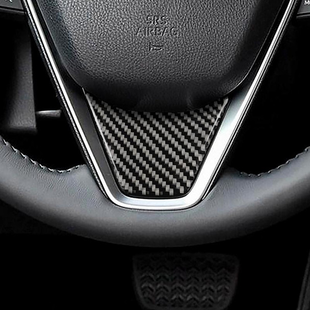 Car Carbon Fiber Steering Wheel Decorative Sticker for Toyota Eighth Generation Camry 2018-2019