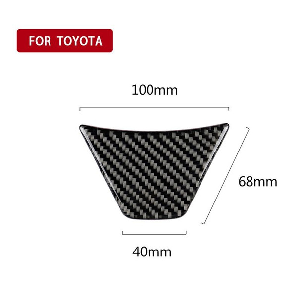 Car Carbon Fiber Steering Wheel Decorative Sticker for Toyota Eighth Generation Camry 2018-2019