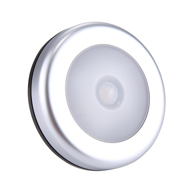 PIR Human Body Motion Sensor + Light Control White Light LED Night Light, 6 LEDs Mini Lamp for Closet / Cabinet / Stairways / Bedroom, Sensor Distance: 5m, DC 5V