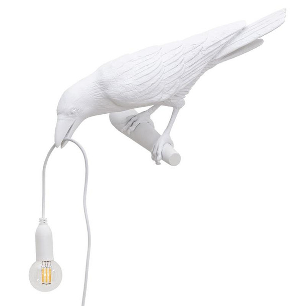 E12 LED Lucky Bird Wall Lamp Table Lamp - Bedroom, Style:Standing Table Lamp, Plug:US Plug(Black)