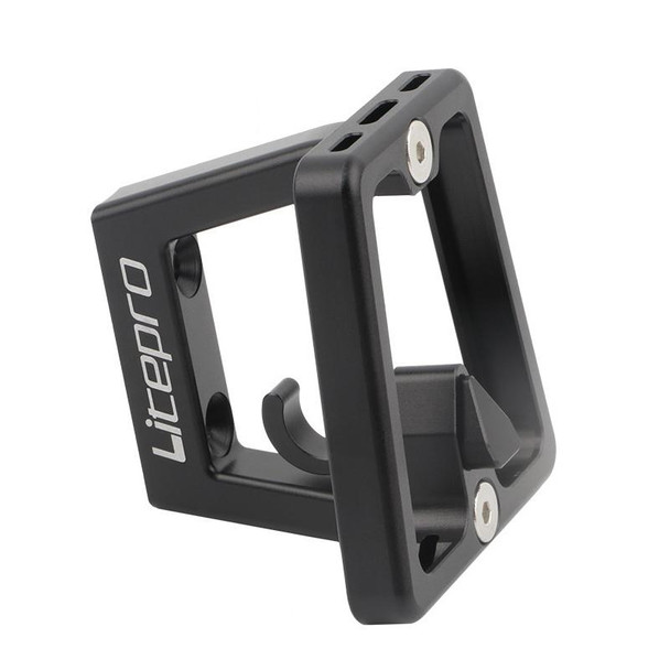 Litepro Split Pig Nose Rest Aluminum Alloy Front Shelf Installed Seat(Black)