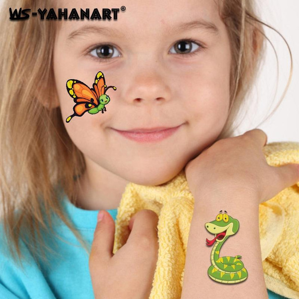 10 PCS Animal Bronzing Cartoon Tattoo Stickers Children Temporary Arm Stickers(WE-017)