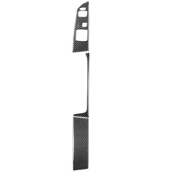 Car Carbon Fiber Main Driving Seat Lift Decorative Sticker for Mazda RX8 2004-2008, Left Drive Low-configured