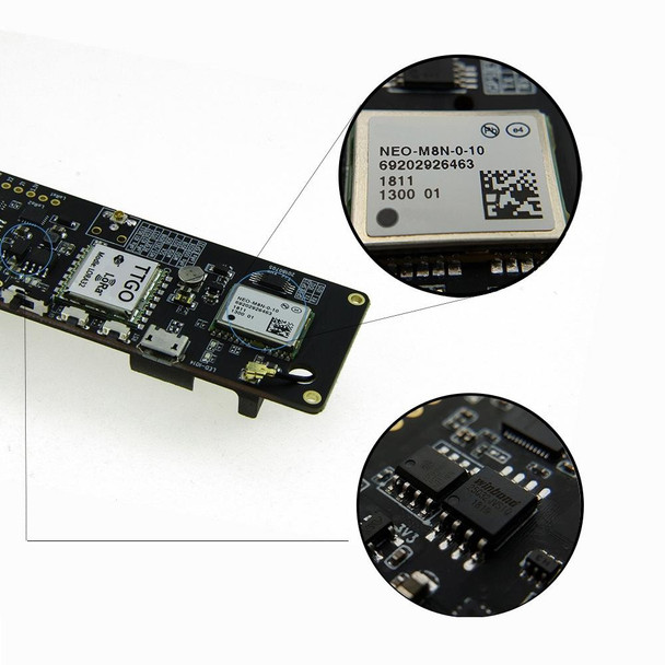 TTGO T-Beam ESP32 Bluetooth WiFi Module 868MHz GPS NEO-M8N LORA 32 Module with Antenna & 18650 Battery Holder