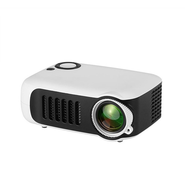 A2000 Portable Projector 800 Lumen LCD Home Theater Video Projector, Support 1080P, US Plug (White)