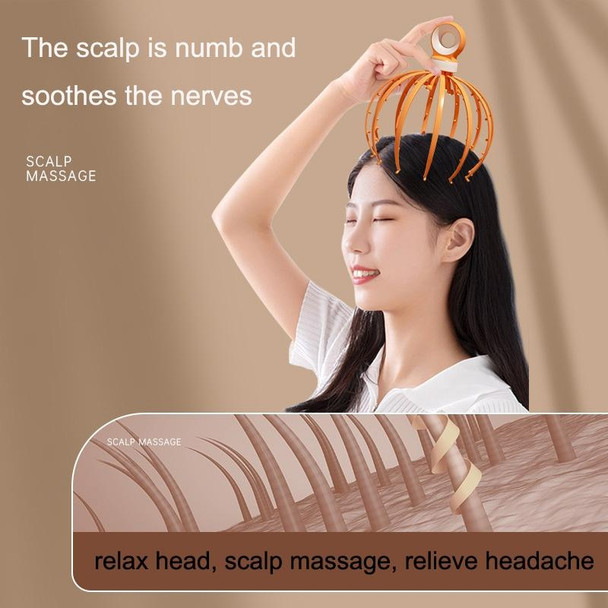 3 PCS D18 Head Massager Relax Scalp Meridian Massager, Style: 18 Claw (Pink)