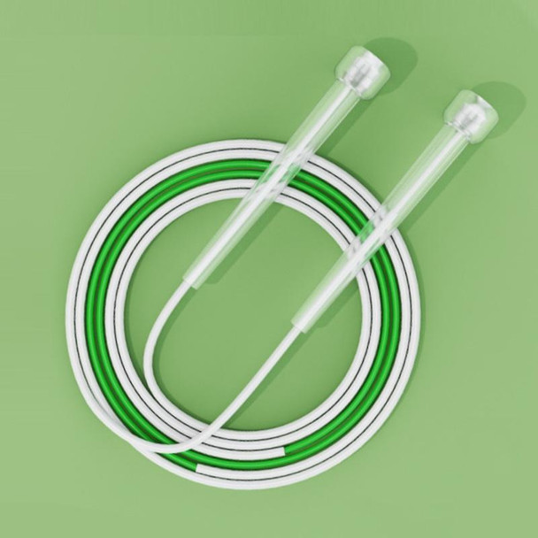 2 PCS Children Speed Skipping Sports Rope, Style: 2 Sections 2.4m (White Green)