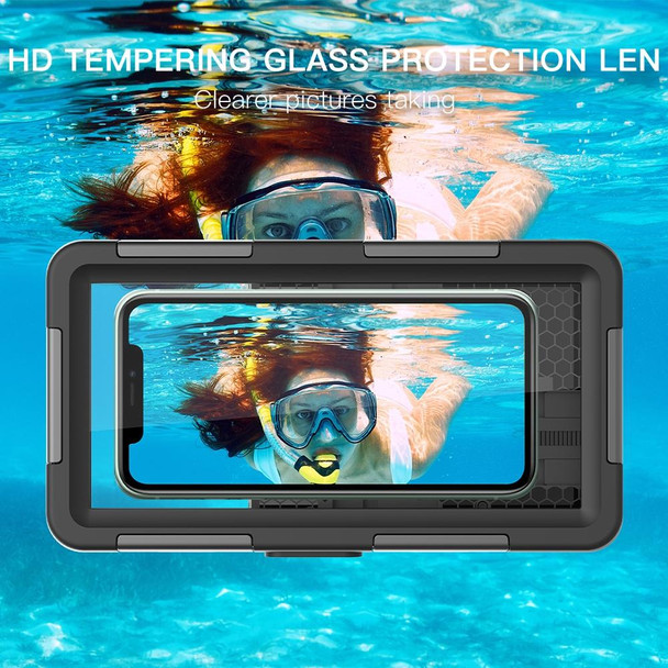 RedPepper 2nd Generation Diving Waterproof Protective Case(Black + Green)