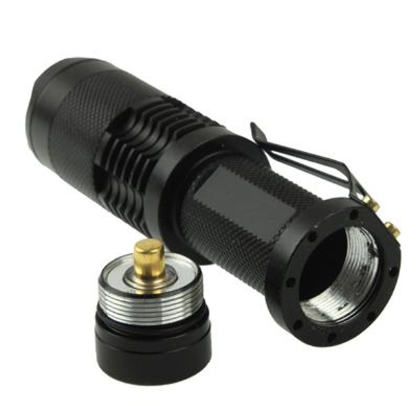 SK98 LED Focus Flashlight, 3 Mode, Cree XM-L T6 LED, Luminous Flux: 1000lm, Length: 11.5cm(White Light)