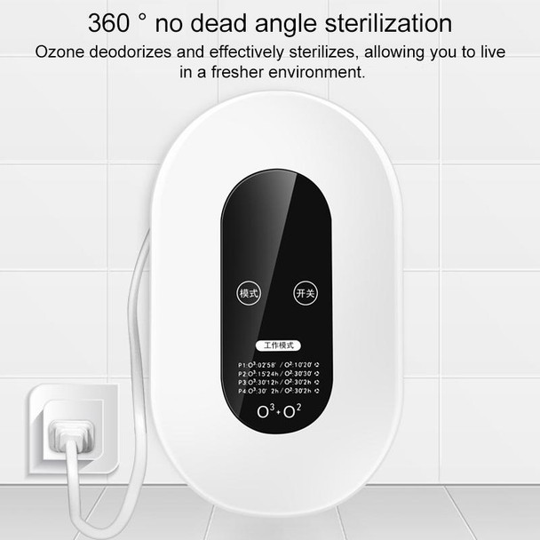 Home Smart Air Disinfection Machine Ozone Disinfection Sterilization Deodorization Negative Ion Air Purifier(EU Plug)