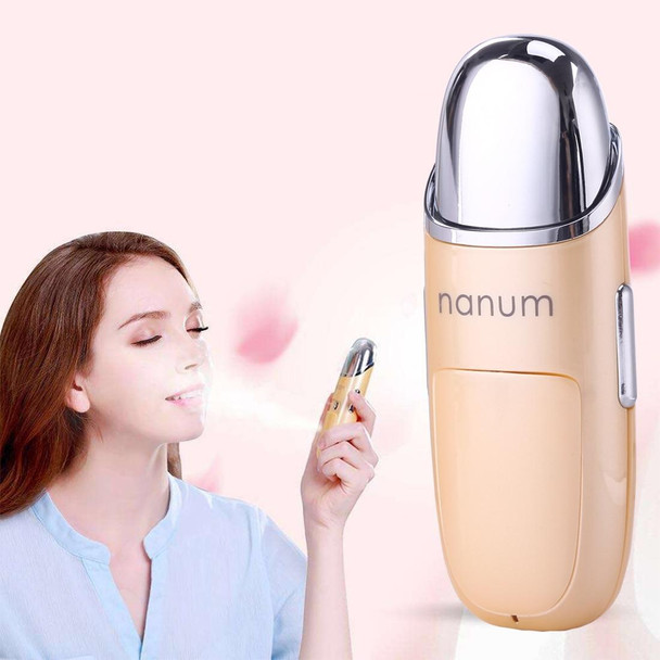 Nanum Facial Beauty Hydrating Massager Mini Skin Care Water Spraying Misting Humidifier / Automatic Alcohol Sprayer(Gold)