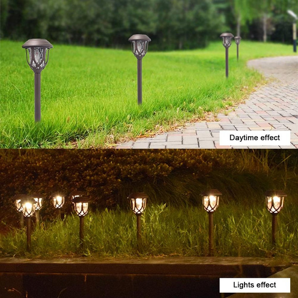 Solar Energy Coffee Outdoor Lawn Lamp IP65 Waterproof LED Decorative Garden Light (Warm White)