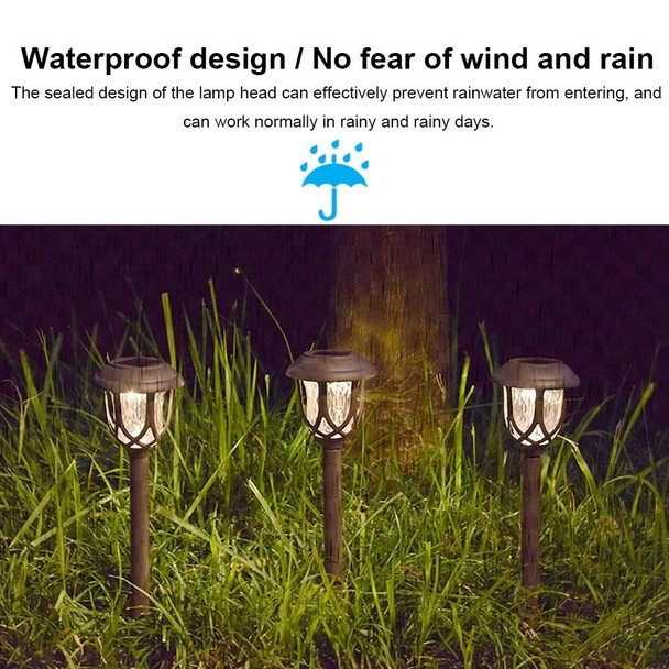Solar Energy Coffee Outdoor Lawn Lamp IP65 Waterproof LED Decorative Garden Light (Warm White)