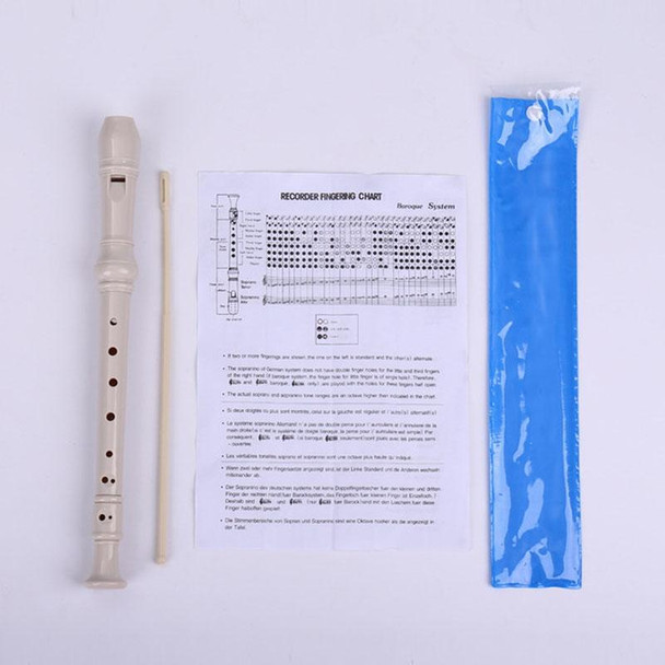 5 PCS SW8 Swan 8-hole Student Children Plastic Clarinet German Treble Flute(White)