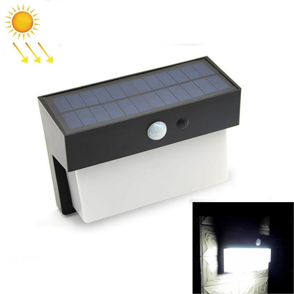 2.5W 50 LEDs Solar Landscape Light Outdoor Courtyard Light Control + Radar Sensing Wall Lamp(Black)