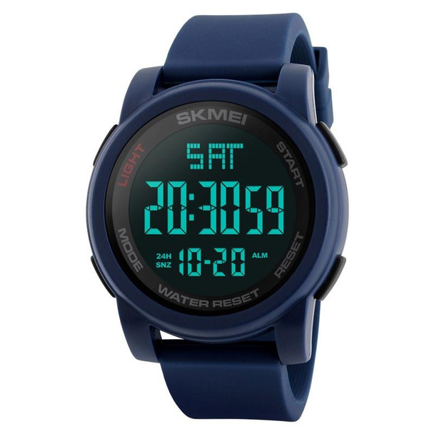 SKMEI 1257 Men Fashionable Outdoor 50m Waterproof Digital Watch Sports Wrist Watch(Blue)