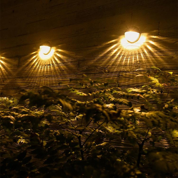 4 PCS SMD2835 Solar Decorative Light Outdoor Waterproof Garden Fence Light, Color Temperature: 3000-3200K