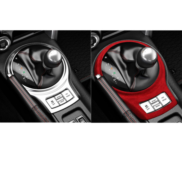 Car Suede Wrap Gear Cover for Subaru BRZ / Toyota 86 2013-2020, Left and Right Drive Universal(Wine Red)