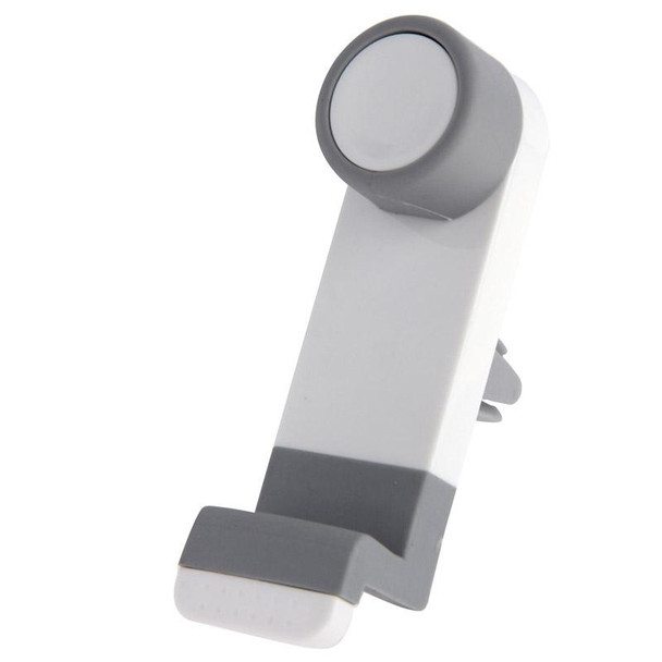 Portable Air Vent Car Mount Holder, - iPhone, Galaxy, Sony, Lenovo, HTC, Huawei, and other Smartphones (White + Grey)(White)