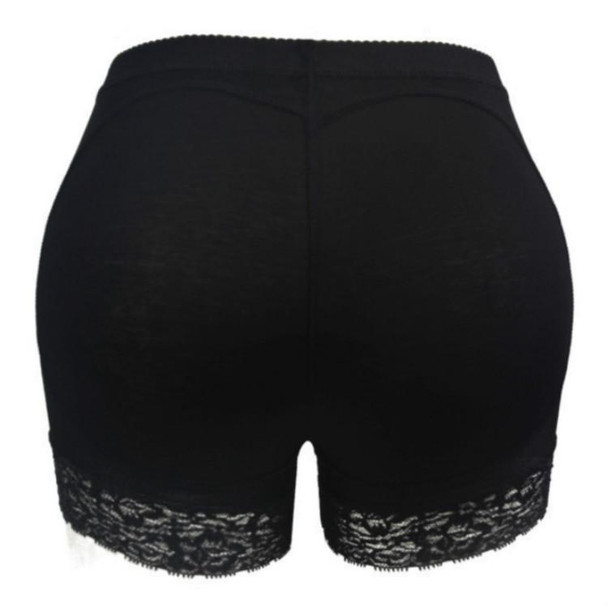 Beautiful Buttocks Fake Butt Lifting Panties Buttocks Lace Shaping Pants, Size: XL(Black)