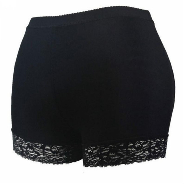 Beautiful Buttocks Fake Butt Lifting Panties Buttocks Lace Shaping Pants, Size: XL(Black)